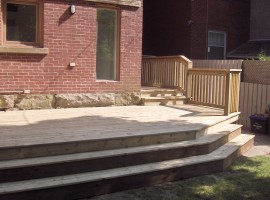 30' x 12' Pressure Treated deck with 6' x 12' Landing